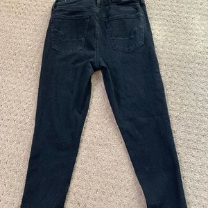 AE next level stretch black skinny jeans size 10